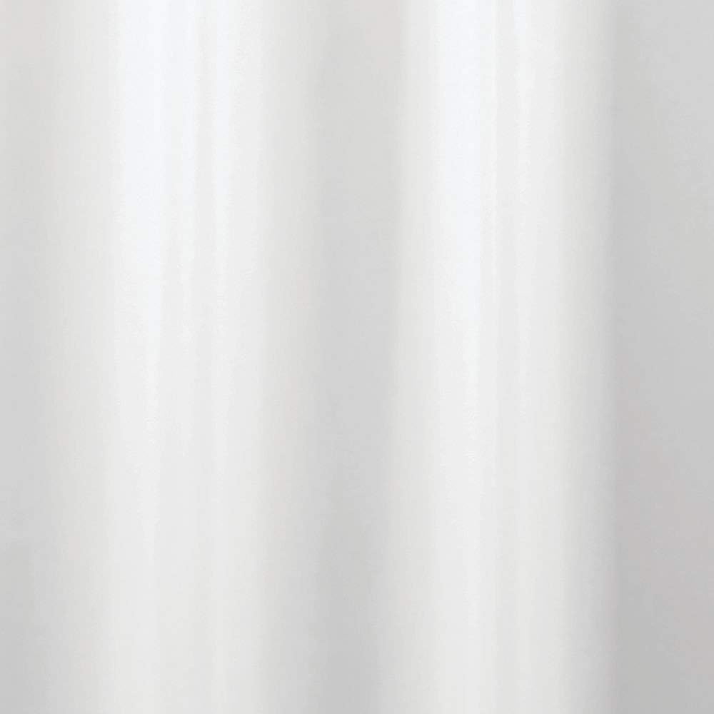 iDesign Solid Fabric Bathroom Shower Curtain - 72" x 72", White: Home & Kitchen