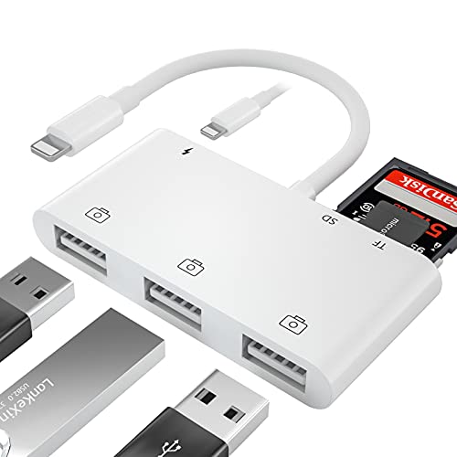 USB Camera Adapter for iPhone,USB OTG Camera Connection Kits Adapter