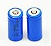 2 x 2000mah 3.7v Cr123a 16340 Li-ion Rechargeable Battery +Charger