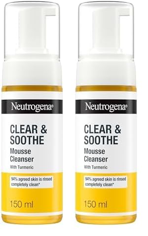Neutrogena Clear and Soothe Mousse Cleanser, 150 ml (Pack of 2)