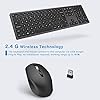 Wireless-Backlit-Keyboard-and-Mouse-Combo-Jelly-Comb-Illuminated-Rechargeable-USB-Keyboard-and-Mice-Qwerty-UK-Layout-for-PC-Laptop-Computer-with-Windows-System-24-G-Wireless-Space-Gray Wireless Backlit Keyboard and Mouse Combo, Jelly Comb Illuminated Rechargeable USB Keyboard and Mice Qwerty UK Layout…