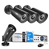 Hiseeu 5MP Security Camera System,H.265+ 8CH 5MP Home Surveillance DVR with 4Pcs 5MP Wired Indoor/Outdoor Camera,Face…