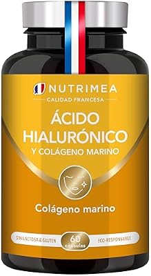 Ácido Hialurónico | Colagénio Marinho | 100% puro | 60 Cápsulas Vegan
