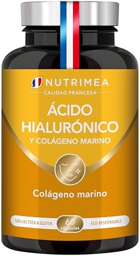 Ácido Hialurónico | Colágeno marino | 100% puro | 60 Cápsulas Veganas