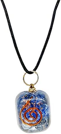 Orgonite Crystal Natural Energized Healing 7 Chakra Orgone Crystal Pendant for EMF Radiation Protection Body Purification (Multi-Colored)
