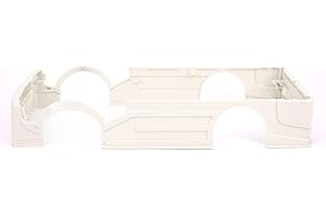 RC Wide Body with LED Light, RC D12 Wide Body Low Lying RC Wide Body Kit for WPL D12 RC Truck for Gift(Blue)