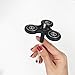2017 Tri-Spinner Fidget Toy Plastic EDC Hand Spinner For Autism and ADHD Rotation Time Long Anti Stress Toys （Black）