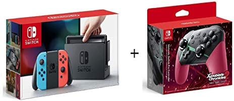 Nintendo Switch Console Neon Blue&Red With Pro Controller - Xenoblade Chronicles 2 Edition