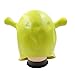 PAINEOMN Green Monster Mask Costume Mask Halloween Cosplay Full Head Green Adult Shrek Mask Latex