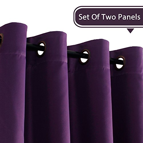 image for H.VERSAILTEX Blackout Curtains/Draperies/Drapes for Bedroom 108 Inches