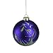 Northlight Regal Peacock Purple Glittered Glass Ball Christmas Ornament, 4
