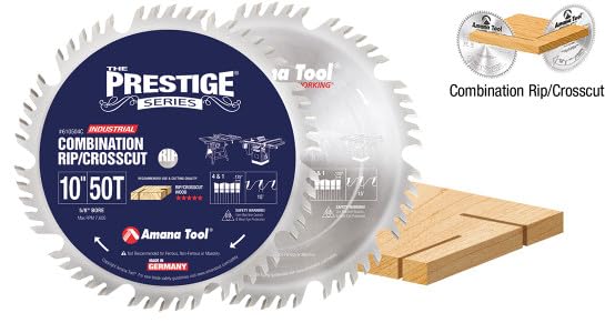Amana Tool 610504C Carbide Tipped Prestige Combination Ripping and Crosscut 10 Inch photo 3