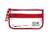 Rough Enough Vintage Clear Transparent Plastic Pencil Case Pouch Zipper Organizer Holder Waterproof Business Receipts Cosmetic Makeup Storage Bag for Boys Girls School Students Kids