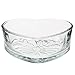 6 Inch Clear Glass Heart Shaped Serving Bowl
