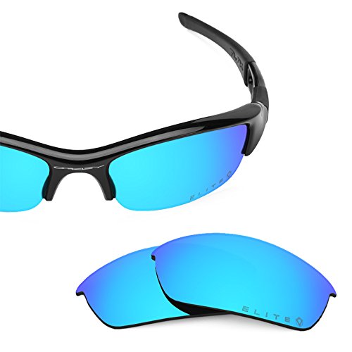 Revant Polarized Replacement Lenses for Oakley Flak Jacket EliteKiwanda Blue MirrorShield