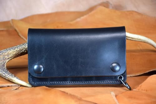 ホースバット MARYAM社 トラッカーウォレット ミドルサイズ 黒 茶芯商品画像