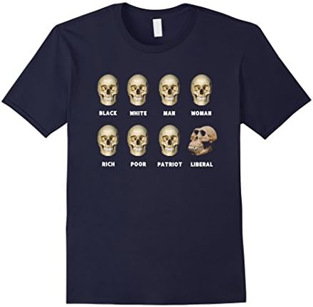Men's 8 Skulls of Modern America Funny Shirt Gift For Father's day Medium Navy