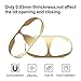 [2 Set] SHARKSBox Dust Guard for AirPods 2 Wireless Charging Case[Lifetime Replacements]Protect AirPods from Iron/Metal Shavings [Easy to Install] Upgrade Ultra Thin AirPods Dust-Proof Film-Gold