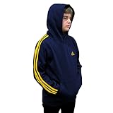 Adidas Big Boys Youth Striped Classic Active Pullover Fleece Hoodie, Color Options