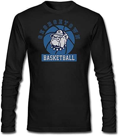 LAVIV Men's Georgetown Hoyas Basketball T-shirts Black Long Sleeves