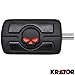 Krator Black Skull Skeleton Head Shifter Shift Peg Cover Compatible with 1987-2015 Harley Davidson Street Bob/Fat Bob