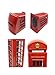 Red Telephone Booth Piggy Bank, London Piggy Bank,Postal Money Pot Strange New Creative Safe Coin Money Box. (Original Version)