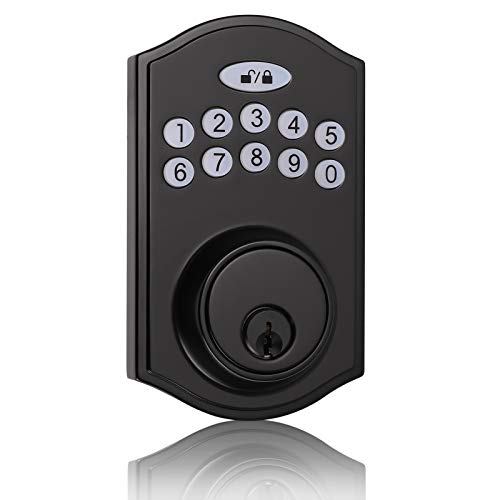 Probrico Electronic Keypad Deadbolt Door Lock with Camelot Trim