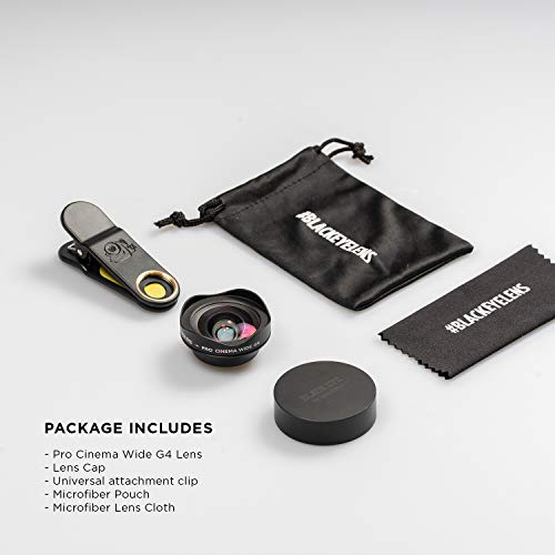 Phone Lenses by Black Eye || Pro Cinema Wide G4 Phone Camera Lens Compatible with iPhone, iPad, Samsung Galaxy, and All Camera Phone Models - Thumbnail 5