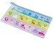 Weekly Pill Organizer - 21 Day Pill Planners for Pills Vitamins & Medication, 3 Times-a-Day Medication Reminder Boxes, Easy to Read & Travel Friendly