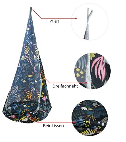 SchaukelKokon, Hängesessel für Kinder, Hängehöhle, Maximale Belastung 120 kg – Bild 4