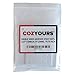 Cozyours 6 inch Cotton Wicks for Candle Making, 100 pcs & Metal Candle Wick Centering Device, 21 pcs & Candle Wick Stickers, 150 pcs