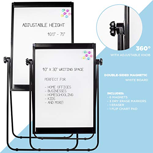 Easel Stand Dry Erase Whiteboard 40x28 Inches White Board, Dry Erase Board, Board