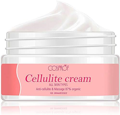 Fat Burner Cellulite Cream, 87% Organic Hot Cream Massage Treatment for Burning Fat, Tight Muscles & Joint and Muscle Pain by Cosprof - 3.5oz / 100g