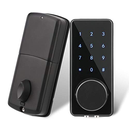 Smart Lock for Front Door, Keyless Entry Deadbolt Door Lock with Touchscreen Keypad,Laxre Bluetooth Deadbolt with Keys…
