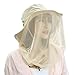 Mosquito Head Net Hat, UV Protective Sun Cap with Mesh Protection from Insect Khaki