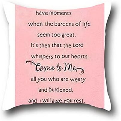 Robert Beautifulpillow Accessory Cover Christian Bible Verse Pillow Case For Auto Seat Square Throw Cases 16*16