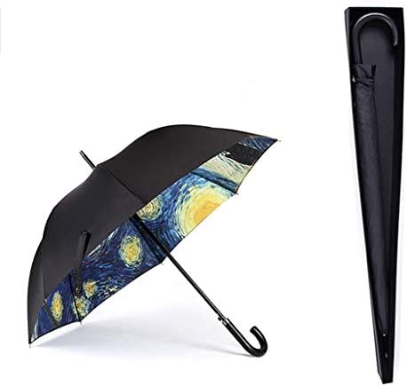 Crutches Umbrella Portable Umbrella Sun Umbrella Double Weatherproof Umbrella Long Handle Umbrella CQOZ (Color : A)
