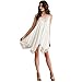 UPLOTER Women Sling Lace Cocktail Party Short Beach Mini Dress