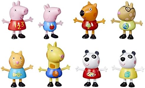 Kit Peppa Pig 4 Figuras - Peppa e a Família Pig, para Crianças a Partir de 3 Anos - F2190
