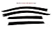 AirSleek Windows Rain Guards Side Window Deflectors for Honda CR-V CRV 2007-2011 Outside Tape Mount Platinum