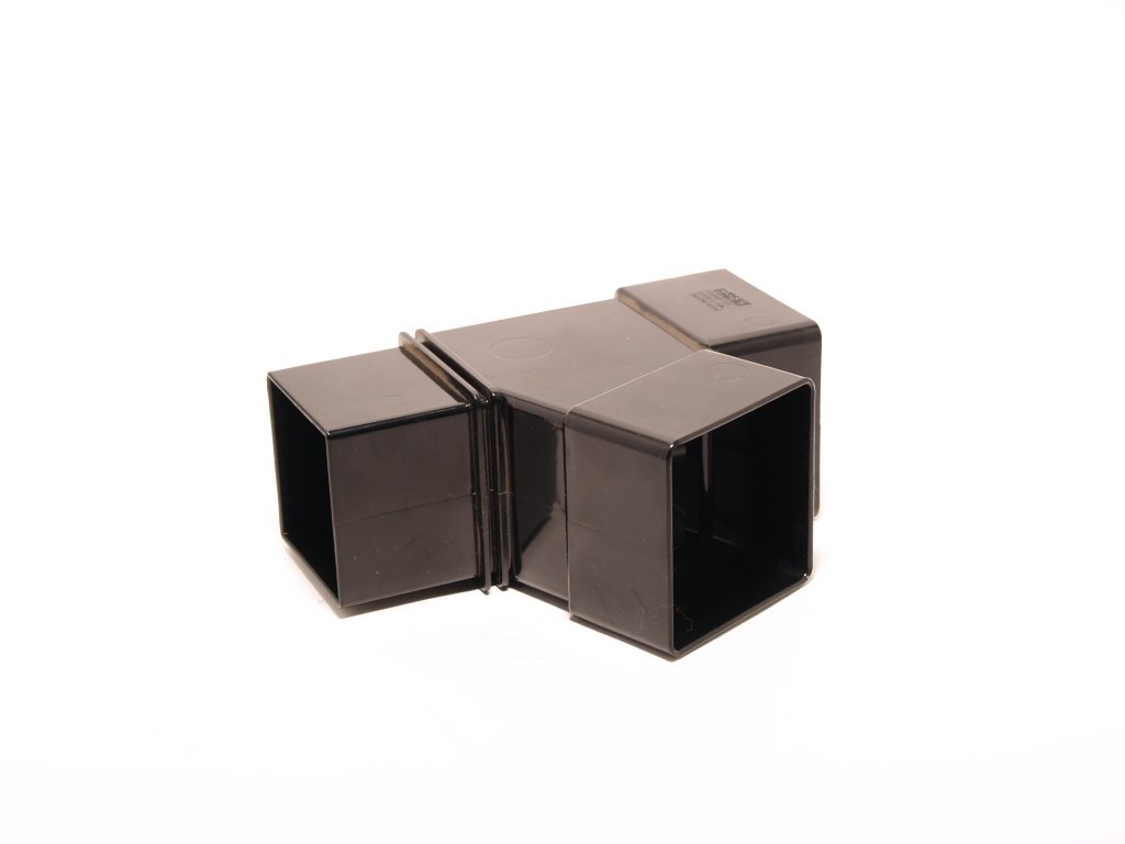 Polypipe Terrain Rainwater 2209.23.112 Corniche 112 Degree Y Branch Spur Take Off for 62mm square downpipe (BROWN)