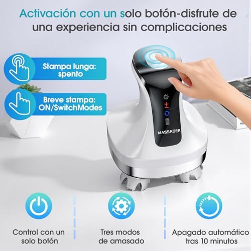 Masajeador Eléctrico 4D de Cuero Cabelludo, Cuello y Hombros — foto 2 de 8
