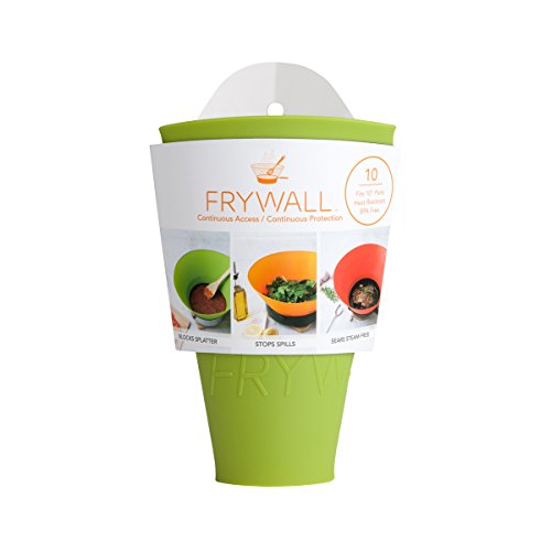 Frywall 10 (Medium) - Green - Splatter Guard, as Seen on Shark Tank - coolthings.us