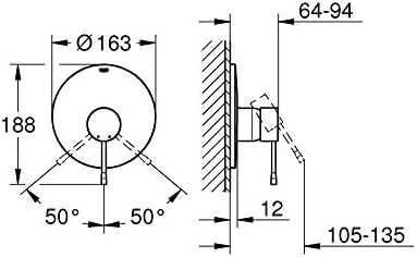 Amazon Com Grohe Essence New External Part Of Mixer Tap Grey