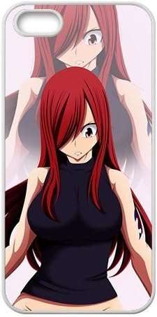 TOPPEST IPHONE 5 5S Clear Komikku Design Back Case Cartoon Comics-Erza Scarlet the Queen of Fairy Tail
