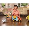 Battat - Cement Mixer Truck with Working Movable Parts and Driver - Toy Trucks for Toddlers 18m+