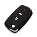 AndyGo Protective Silicone Key Cover Keyless Entry Remote Fob Shell Fit For VW Volkswagen 3 Button