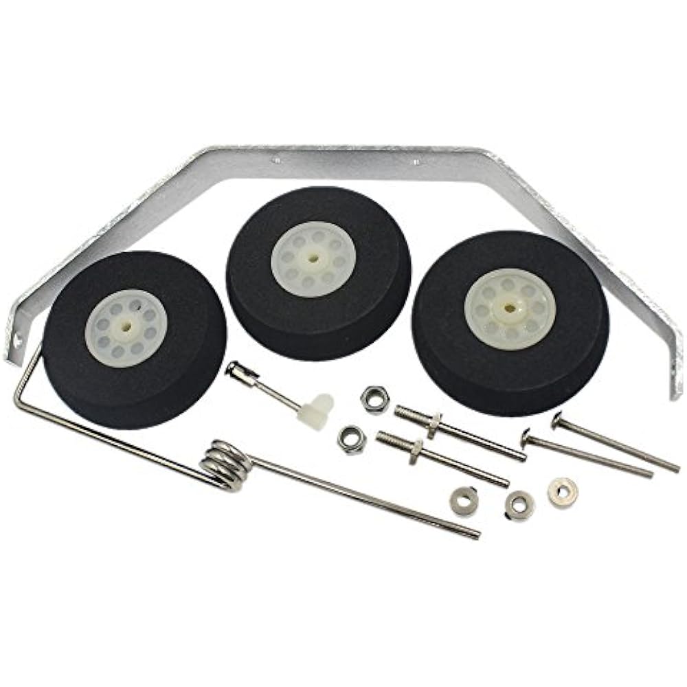 1 Set Aluminum Main Landing Gear Wheel Kit RC Airplane Cessna 182 Parts