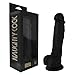 Naughty Realistic Silicone Dildo with Suction Cup, Adult Sex Toy, Beginner, Black, 6.5