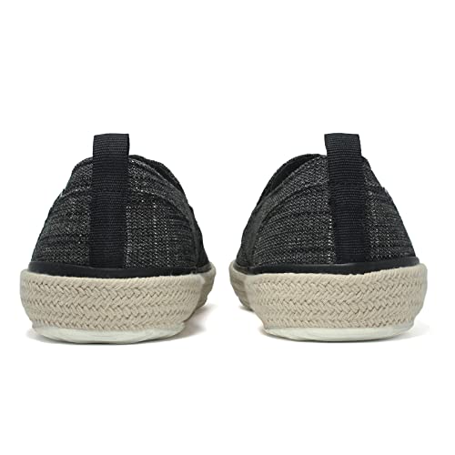 Gogfreg Men's Espadrille Slip On Flat LoaferFor Men Black US 11